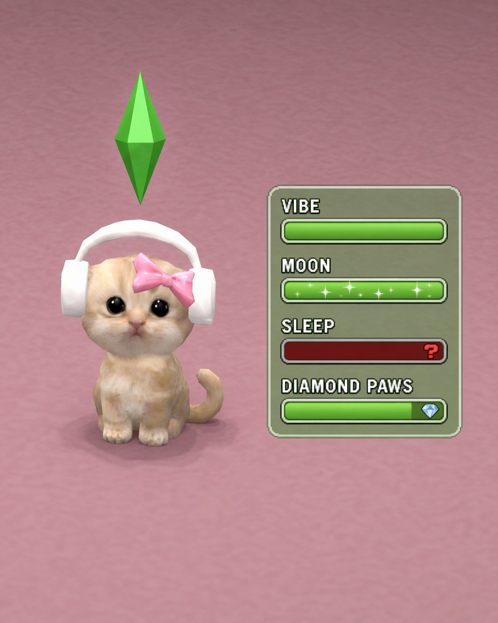 Plumbob Cat needs meter